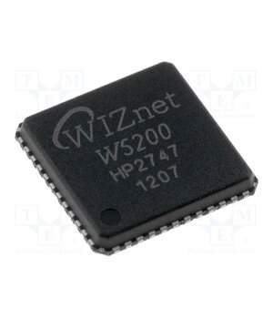 W5200 IC: Ethernet controller; SPI; QFN48; -40÷85°C; Ch: 8; 3.3VDC Rn659zrfGW69TfiF7aBe5XIOF38cOqn9L1gjxxn0la8