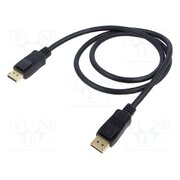 74747 Cable; DisplayPort plug,both sides; PVC; Len: 1m; black; Core: Cu sBjv1vJAlQTnbe-AlSxhcSAGQYPda9OEgUdgyqp6FK4