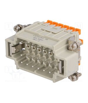CDSHM 18 Connector: HDC; male; CDSH; PIN: 18; 10A; 400V; 18+PE; size 57.27 fLUvuCRfeOlARDiKPgzTxl8ea1UH51kwdTFadRPEcdM