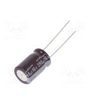 UPM1C391MPD6TD Capacitor: electrolytic; low ESR; THT; 390uF; 16VDC; Ø10x16mm; ±20% OhmXSsqaBEv3IqDh_-LK1KX48tzJy9NuOcKVC5SnALQ