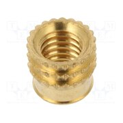 002M6 Threaded insert; brass; M6; BN 37885; L: 7.7mm; for plastic 7qvDeQJgSvdQAaFXHuHydoJP3CNmw9yITxyU8SGdbwY