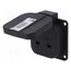 1020-0S Connector: AC supply; socket; 2P+PE; 250VAC; 16A; black; PIN: 3; IP54 2KP9pAFbr5hxhG5D2ZDrPOUJsgbDy0mRZTzr13JzHRg