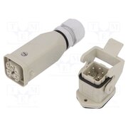 10200040002 Connector: HDC; male + female; 10A; 400V; Han Kit; PIN: 5; 4+PE; M20 2l1qG1YSAeO9KCf4sk9QN3ZnaNOUyOUpqyh9hSeerAQ