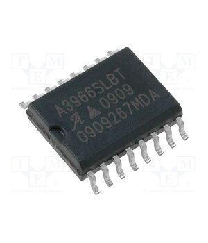 A3966SLB-T IC: driver; H-bridge; stepper motor controller; SO16; 650mA; Ch: 1 l7G6FWbqeQCkuqel46vCcZH49CkHba4u1HHNqVBwfks
