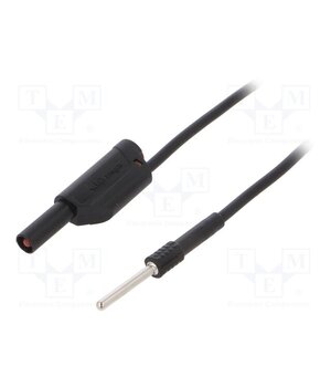AL 8323 / 1 / 50 / SW Test lead; 19A; Len: 0.5m; black; Cond.cross sec: 1mm2 ti3kpQ4QIjjpvLZLxxYRmTLBECbEIuSuwDYwD-GDLsE