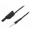 AL 8323 / 1 / 50 / SW Test lead; 19A; Len: 0.5m; black; Cond.cross sec: 1mm2 ti3kpQ4QIjjpvLZLxxYRmTLBECbEIuSuwDYwD-GDLsE