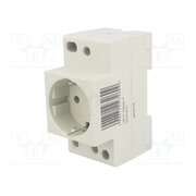 T-2P+Z SCHUKO P F-type socket (Schuko); 230VAC; 10A; for DIN rail mounting CwfJhkEUUzi9m1tBW9NLTpMgamSP-dxapzBTZjOfIFQ
