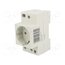 T-2P+Z SCHUKO P F-type socket (Schuko); 230VAC; 10A; for DIN rail mounting CwfJhkEUUzi9m1tBW9NLTpMgamSP-dxapzBTZjOfIFQ