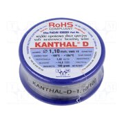 030201 100G Resistance wire; 1.42Ω/m; -100÷1300°C; 0.1kg; Øout: 1.1mm; FeCrAl eCEpADzFGPqN_K4WiRQZvmEhBPsCq4JpJ17X1vpd04I