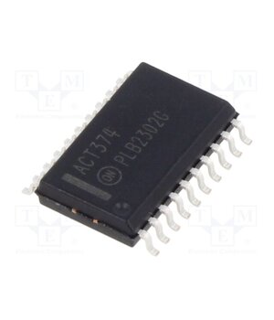 MC74ACT374DWG IC: digital; 3-state,octal,D flip-flop; Ch: 8; TTL; ACT; SMD; SOIC20 em4n8OMeTo1R0oRloqa6Ui0iE2odUVR3wscWXAvLz1k