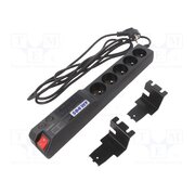 ACAR 504WF RACK 3M Plug socket strip: protective; Sockets: 5; 250VAC; 10A; black uLoa7bmhxrdHLk1bi2MyNOsKViE4ddxEdY8rdGpP1Mw