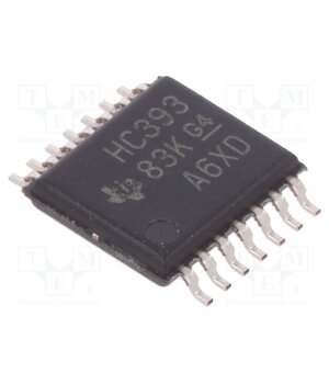SN74HC393PW IC: digital; 4bit,binary counter; SMD; TSSOP14; HC; 2÷6VDC; tube GqOiJEGtJeGAYJPCC6JcX3cJl3Vumw_YoB8jPoRT2Nk