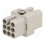 C14610B0080002 Connector: HDC; contact insert; female; 42V; PIN: 8; size A3 dHQQPp9Btk20xSvQvyA8Wq4dBqRFdj5y8C0aScvvlbU