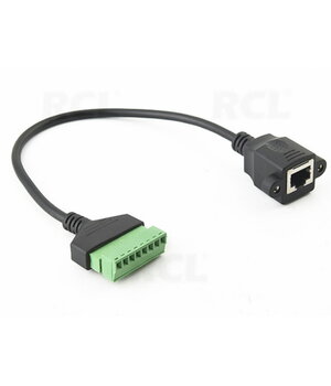 ADAPTERIS  RJ45 (F) <-> 8-kontaktu savienotājbloks, 300 mm CPEK0115.jpg