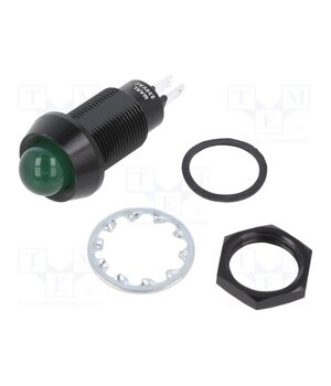 651-114-76 Indicator: LED; prominent; green; 230VAC; Ø12.7mm; IP67; connectors tiQAH9rLwLEgHg1AKxJPpqA0QYBC6BjnwyFbdHqEIpE