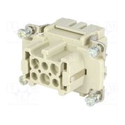 09330062716 Connector: HDC; contact insert; female; 16A; 500V; Han® ES; PIN: 6 c11hj6LQmsmEvamCpLNFbTU7tR_FepNs8SxrIOgKrOE