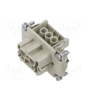 10191100 Connector: HDC; contact insert; female; EPIC H-BE; PIN: 6; 16A; 500V FRH0hq4o5wLXgRxBQQTJ2s5Lcp4gsv1RvSct7zuugPY