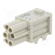 09149061101 Connector: HDC; module; female; Han-Modular® Domino; PIN: 6; Han D® O1Z-ouXL3qiYcyNbMHR61YF2Iai2QrNZGPTqLbfw57g