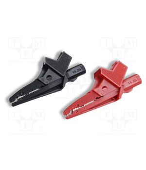 CT2490A Crocodile clip; 20A; black,red; Grip capac: max.24mm; L: 90mm wm59r2myUCRwgEvQ5R_P19Kc2QfnibYP3VEBpF5MpNc