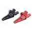 CT2490A Crocodile clip; 20A; black,red; Grip capac: max.24mm; L: 90mm wm59r2myUCRwgEvQ5R_P19Kc2QfnibYP3VEBpF5MpNc
