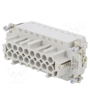 44423205 Connector: HDC; contact insert; female; EPIC H-BE; PIN: 16; 16A l2tAzo7ZMZAB7COBxsenOjwC9jipfbZKtKmRh5Hmnew