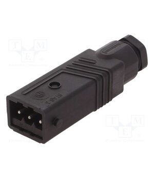 932143100 STAS 3 N SCHWARZ Connector: rectangular; ST; plug; male; PIN: 3; tinned; IP54; 16A yTKVxYJfOgpRn657Gqr0vfbYgDIF346c5VFYj5snjYE