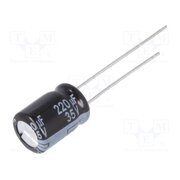 EEUFR1V221 Capacitor: electrolytic; low ESR; THT; 220uF; 35VDC; Ø8x11.5mm BCiB1Vh7fOmFwOi8TisHjXZaGOlhqRAMZjNxz0itgwY