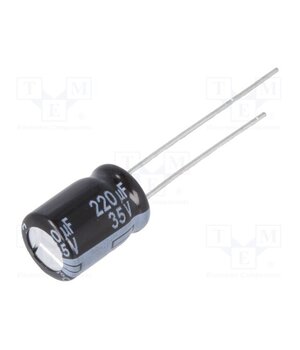 EEUFR1V221 Capacitor: electrolytic; low ESR; THT; 220uF; 35VDC; Ø8x11.5mm BCiB1Vh7fOmFwOi8TisHjXZaGOlhqRAMZjNxz0itgwY