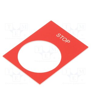 ZB2BY2304 Label; red; Button marking: STOP; control cassette; 30x40mm oh4V11IjboJhkYSSY3eiOLlgDd3femMYrFYWLhNzuTs