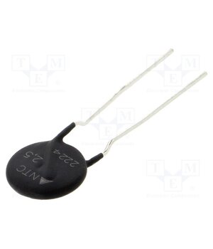 B57238S0259M000 Thermistor: NTC; 2.5Ω; Ø: 16mm; -55÷170°C; 3.9W; ±20%; THT; 2800K t_KIucGKNt0zsjR2IF-JRLFlKpDhdFOyfEkm7YZyeYU