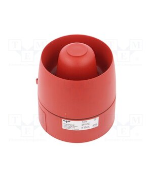 C110620005 Signaller: sound; siren; 24VDC; 106dB; ES1; IP65; red; Ø93x100mm; ABS ho12WPeiDfK6bJN5mQ_lInKoZRPtqTKCVbuC8GyCB1g