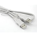 COMPUTER CABLE  USB A(K)-A(K) 1m, grey