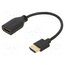64824 Cable; HDMI socket,HDMI plug; PVC; HDMI 2.0; 0.1m; black; Core: Cu HsAt0MVpazO1L2KmEchP5KNepvWCMnocPMjc6n3Q7DE