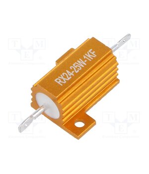 AHP25W-1KF Resistor: wire-wound; with heatsink; 1kΩ; 25W; ±1%; 30ppm/°C rmAKpZYKQf2S4_w9IbDLShY2Dt9AtfX3JtdR0wMEPi0