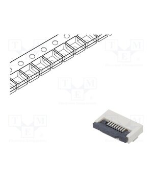 DS1020-11-8VBT1-R Connector: FFC/FPC; tinned; SMT; 500mA; 50V; PIN: 8; Contacts: copper UxdRfchAeVCCkJ8Cd9eJuj6k65Oc2ghbyjl7WKKaqP4