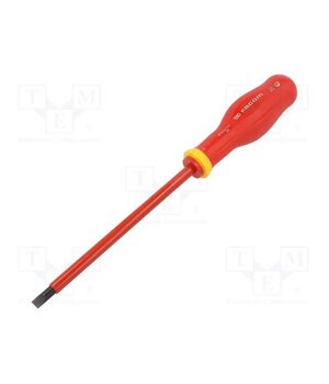 AT6.5X150VE Screwdriver; insulated; slot; 6.5x1.2mm; Blade length: 150mm 5Q8fi8PhJBxqkLjr4rm2kl6xXUA_KEU3zVZPwywh--A