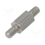 449X15 Screwed spacer sleeve; 15mm; Ext.thread: M6; hexagonal tZi4nwmbTsBKgp2TV18A5ZsSHXCwctqj9Xs2TrfIBo8