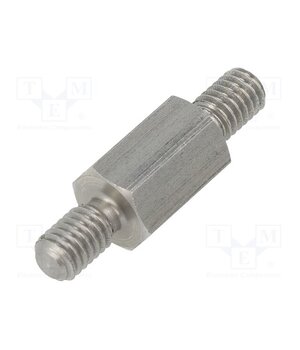 449X15 Screwed spacer sleeve; 15mm; Ext.thread: M6; hexagonal tZi4nwmbTsBKgp2TV18A5ZsSHXCwctqj9Xs2TrfIBo8
