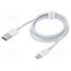CATYS-02 Cable; USB A plug,USB C plug; 1m; white; 66W 1S4iyl-RDaTgDlmWGXNwqigbKk5o-fhxErKYuheZsZY