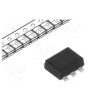 BC847BVN,115 Transistor: NPN / PNP; bipolar; complementary pair; 45V; 0.1A UMWU1rcL_Mv99vRMxrRlECrlbzCKa4tFQ8YFuOo9sbE