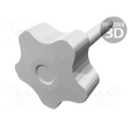 VCT.50 P-M10X60-C9 Knob; Ø: 50mm; Ext.thread: M10; 60mm; H: 32mm; technopolymer PP zS9nIgQ02ir6yqOv0_AOjAnaa1W9rTXFg0Rm7IOs6T8