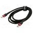 CATKLF-G91 Cable; USB C plug,both sides; 1m; black; textile; 60W 9ZAcr6YXfPYLyPyN_y6te4XV8_P36OYIFyhBg6oVXh0
