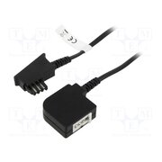 50275 Cable: telephone; TAE F socket,TAE F plug; 10m; black; Core: CCA CrxEw4tYW79LckiUQsyirg55ljAJkm5Lf8dgWX1YA0k