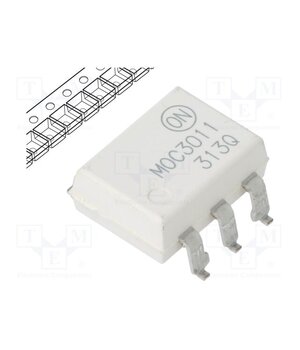 MOC3011SR2M Optotriac; 4.17kV; Uout: 250V; PDIP6; Ch: 1; MOC301XM; 1kV/μs TyhfJ2BMq71ZnVzz4P_fMG30AWVpjaaa_INd0o1VB74