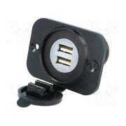A13-194BPS-BB3 USB power supply; USB A socket x2; Sup.volt: 12÷24VDC; 5V/2.1A IYk6i0_5DlkoSDTYMQ6qzBxwufOVJkOdY_txQSbN4Mo