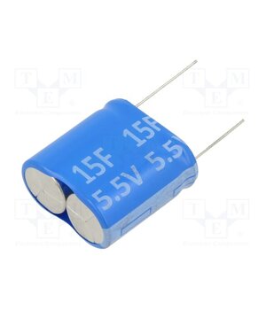 SC5V5Z156M Supercapacitor; THT; 15F; 5.5VDC; 32x32x16mm qrcIkIIbXtcGY6RcvtOFDzfSyTYue4M6FnrDzkRhQKk