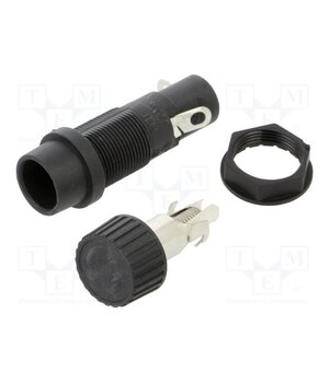 0031.1803 Fuse holder; 5x20mm; 20A; on panel; black; 600VAC; thermoplastic Smk8FHNv_oWur41Rpb5B_jRPHh8FgWYElyiVPbisXqg