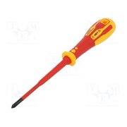 T49242-1 Screwdriver; insulated,slim; Phillips; PH1; Blade length: 100mm 7JovqOZEIzFDPxSqgelRM0k9mWN89vR3DJFqTeaA_i0