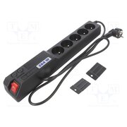 ACAR 504W 1.5M Plug socket strip: protective; Sockets: 5; 250VAC; 10A; black nnmOxGy21BvSfl62ah7nCH0-4UrJOPsMLH1U9RIWM58