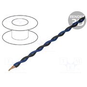 TSK1130 BLUE BLACK Wire: assembly; 2x0.25mm2; stranded; Ext.dimensions: 2x1.4mm; 49V dOGwqWasO_s1RQ5AFiGeTAsYxYZNYghj5RAvPQiH6es